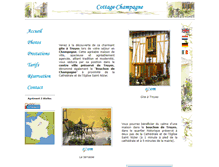 Tablet Screenshot of cottage-champagne.com